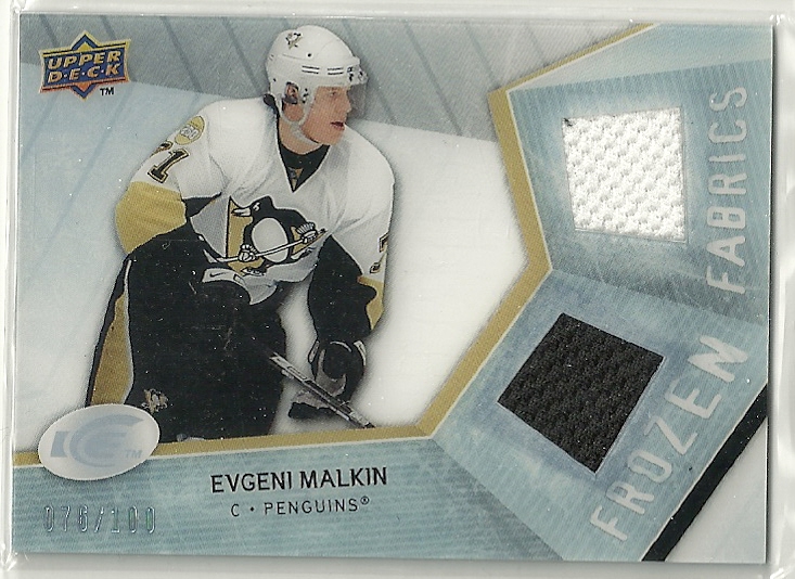 (image for) 2008-09 UD Ice Frozen Fabrics Parallel #FFEM Evgeni Malkin